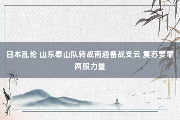 日本乱伦 山东泰山队转战南通备战支云 复苏要靠两股力量