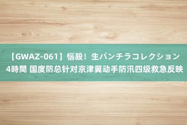 【GWAZ-061】悩殺！生パンチラコレクション 4時間 国度防总针对京津冀动手防汛四级救急反映