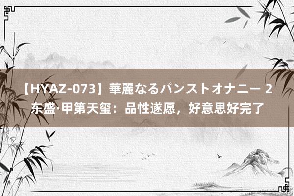 【HYAZ-073】華麗なるパンストオナニー 2 东盛·甲第天玺：品性遂愿，好意思好完了